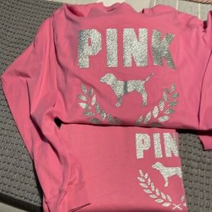 Pink top and bottom set great condition